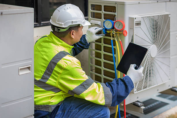 Professional Hvac technician working in Middleboro, MA
